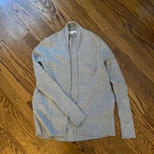 LOFT gray XS cardigan sweater
